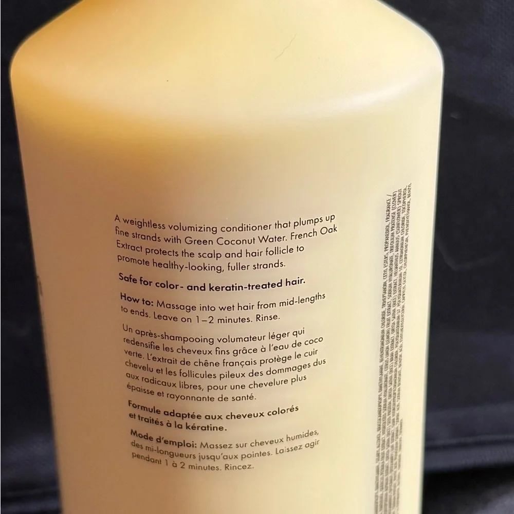 New FEKKAI Full Blown Volume Conditioner - Yellow 33.8 Fl. OZ - Picture 4 of 6